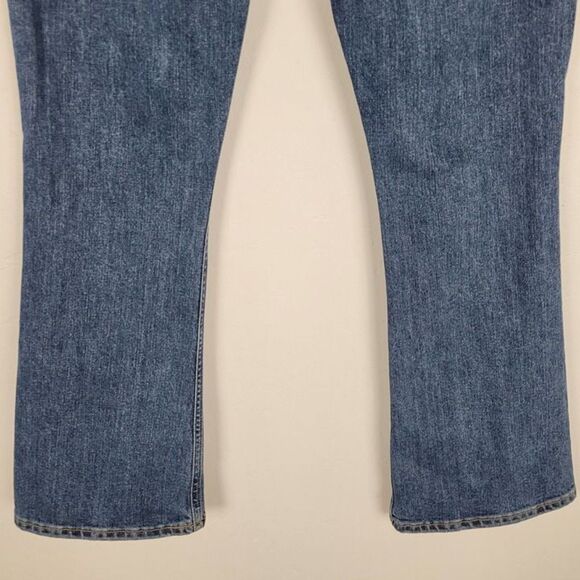 Citizens Of Humanity Size 27 Demy Distressed Tempo Cropped Flare Jeans Blue - Picture 7 of 12